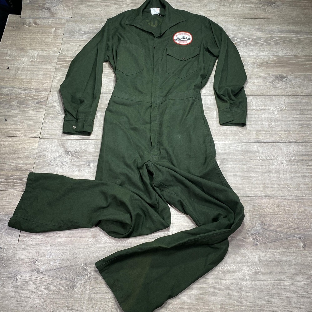 Workrite Coveralls Men 42L Conoco Lake Charles‎ Refinery Gas Oil Americana